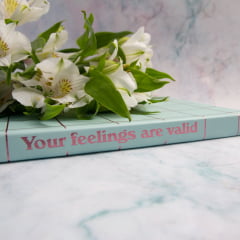 Moleskine Your feelings are valid - Azul e Rosa Moleskine Your feelings are valid - Azul e Rosa